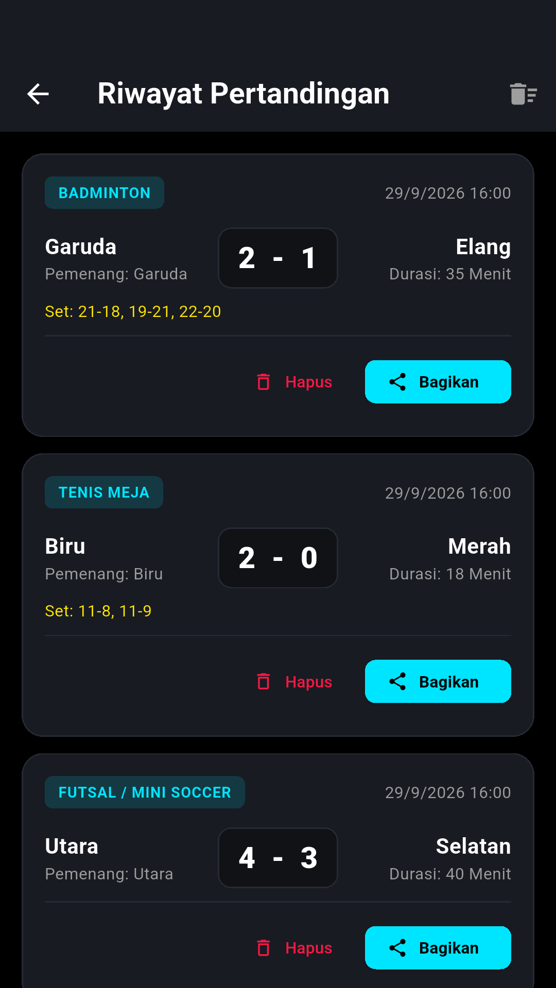Match History